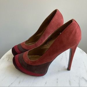 👠Street Society Platform Suede Dress Shoes in shades of pink and purple 👠